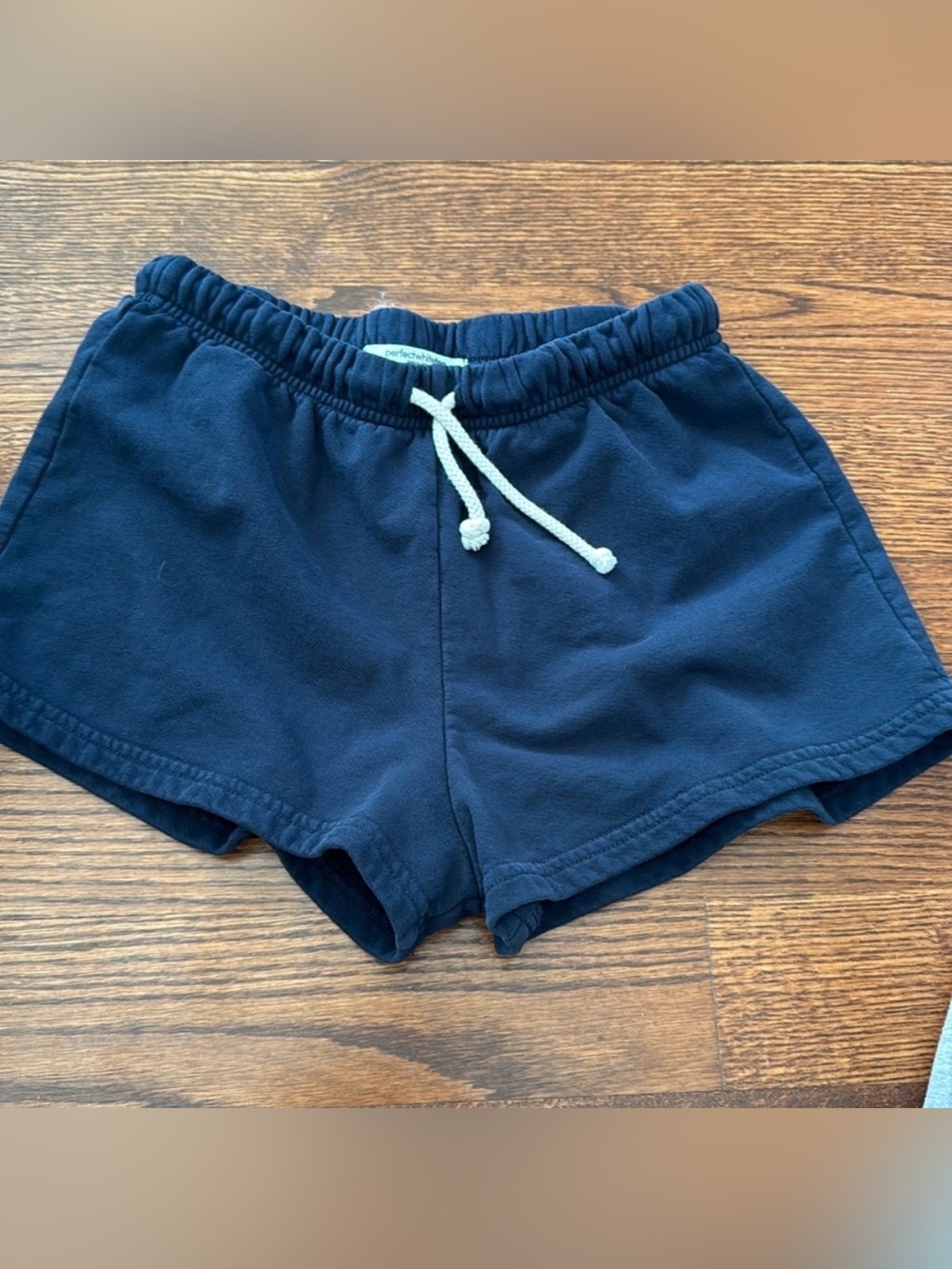 Women’s Perfectwhitetee Navy Drawstring Lounge Shorts